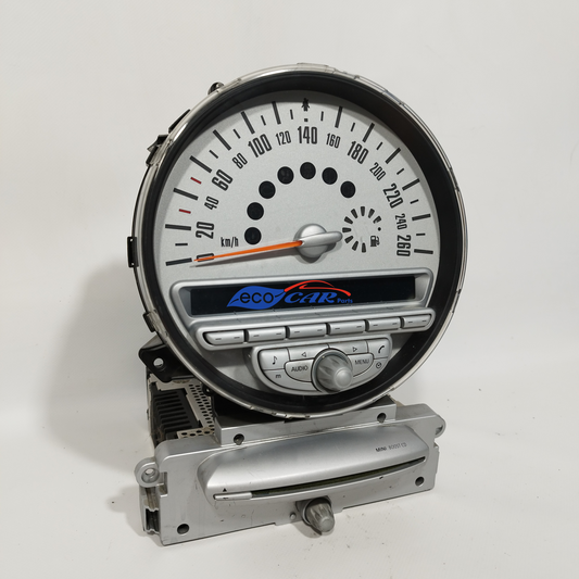 Quadro strumenti completo di autoradio Mini Cooper R56 1.6 D 2011 Cod: 62116977077 ecoAC11467