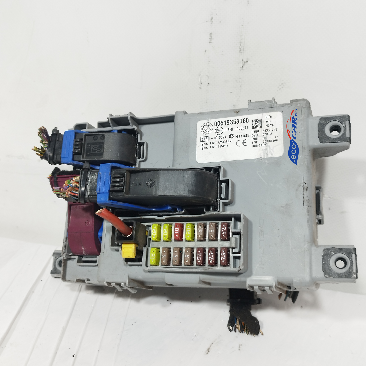 Centralina portafusibili Fiat Grande Punto 1.3 Mtj 2010 Cod: 00519358060 ecoAC13286