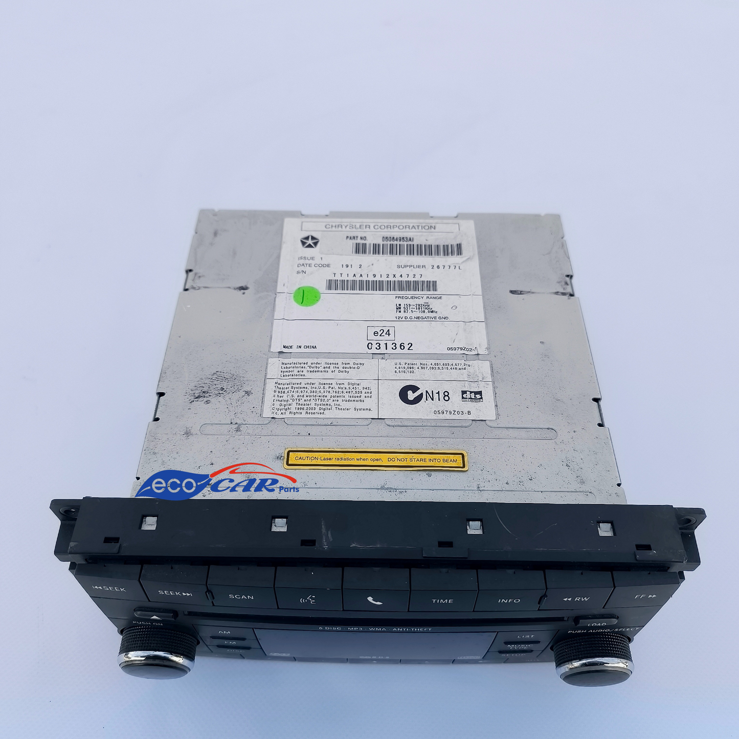 Autoradio Jeep Compass anno 2014 Cod. 05064953 ecoAG6416