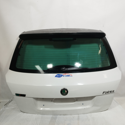 Portellone posteriore bianco Skoda Fabia 2012 ecoAC13937
