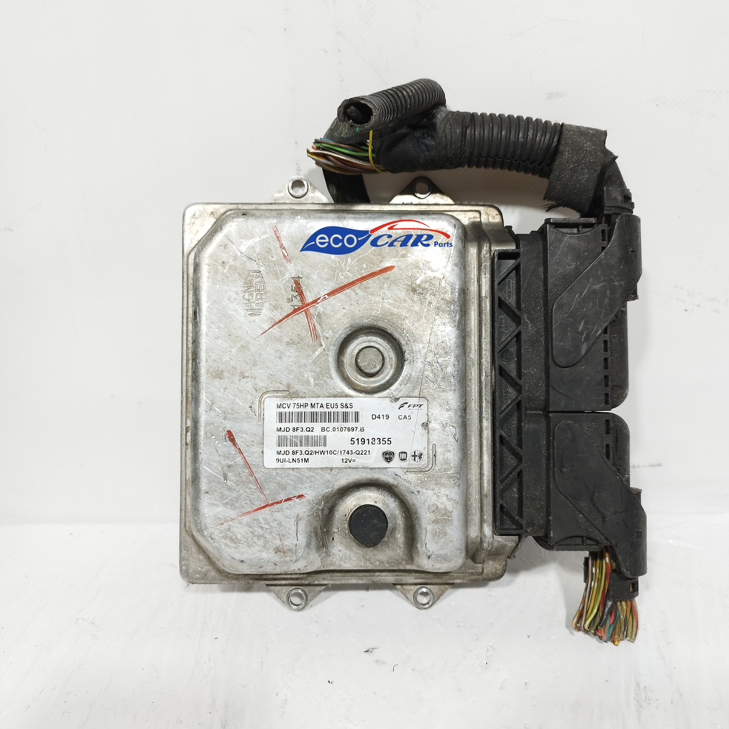 Zündungssatz Fiat Qubo 1.3 MJT 2012 Kabeljau: 51918355 ecoAC12396