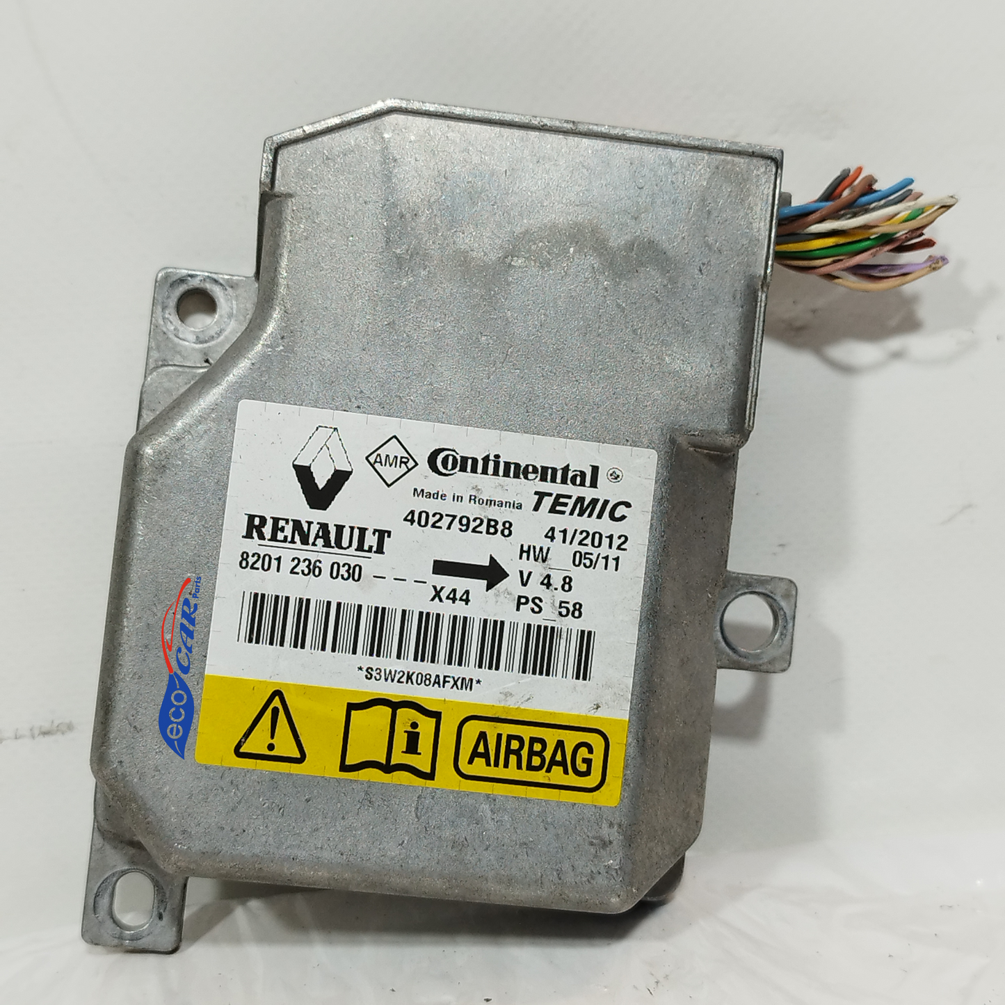 Kit airbag Renault Twingo 2011 Cod: 8201236030 ecoAC12864