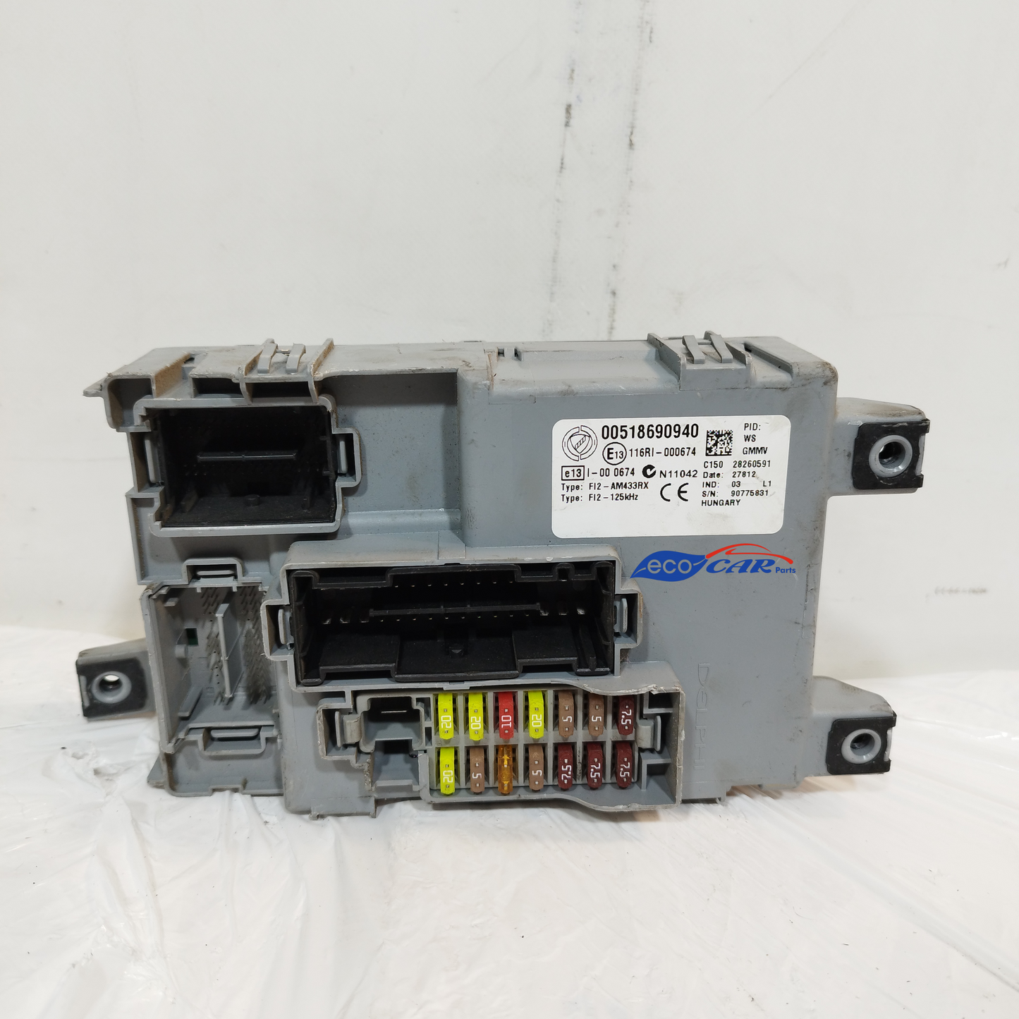 Kit accensione Fiat Punto Evo 1.4B/M 2011 Cod: IAW5SF8.P2 ecoAC13251