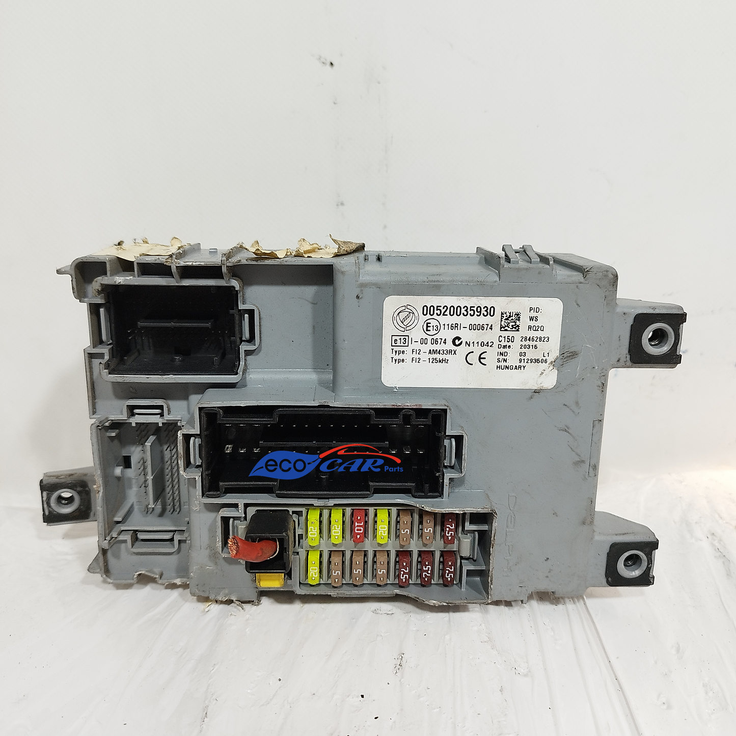 Zündkit Fiat Punto Evo 1.2B 2015 Code: 52032655 ecoAC12993