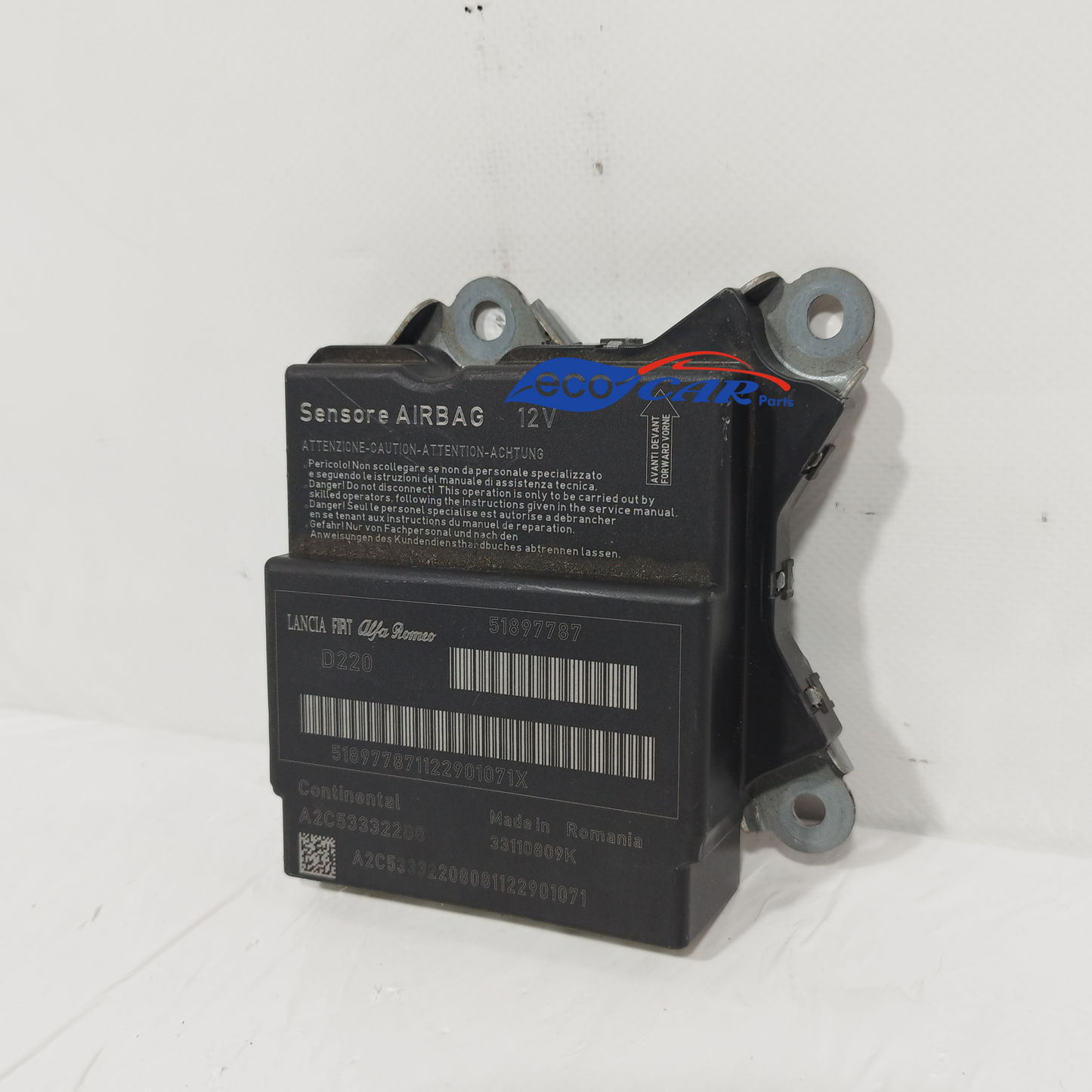 Centralina airbag Fiat Punto Evo 2013 Codice: 51897787 ecoAC11857