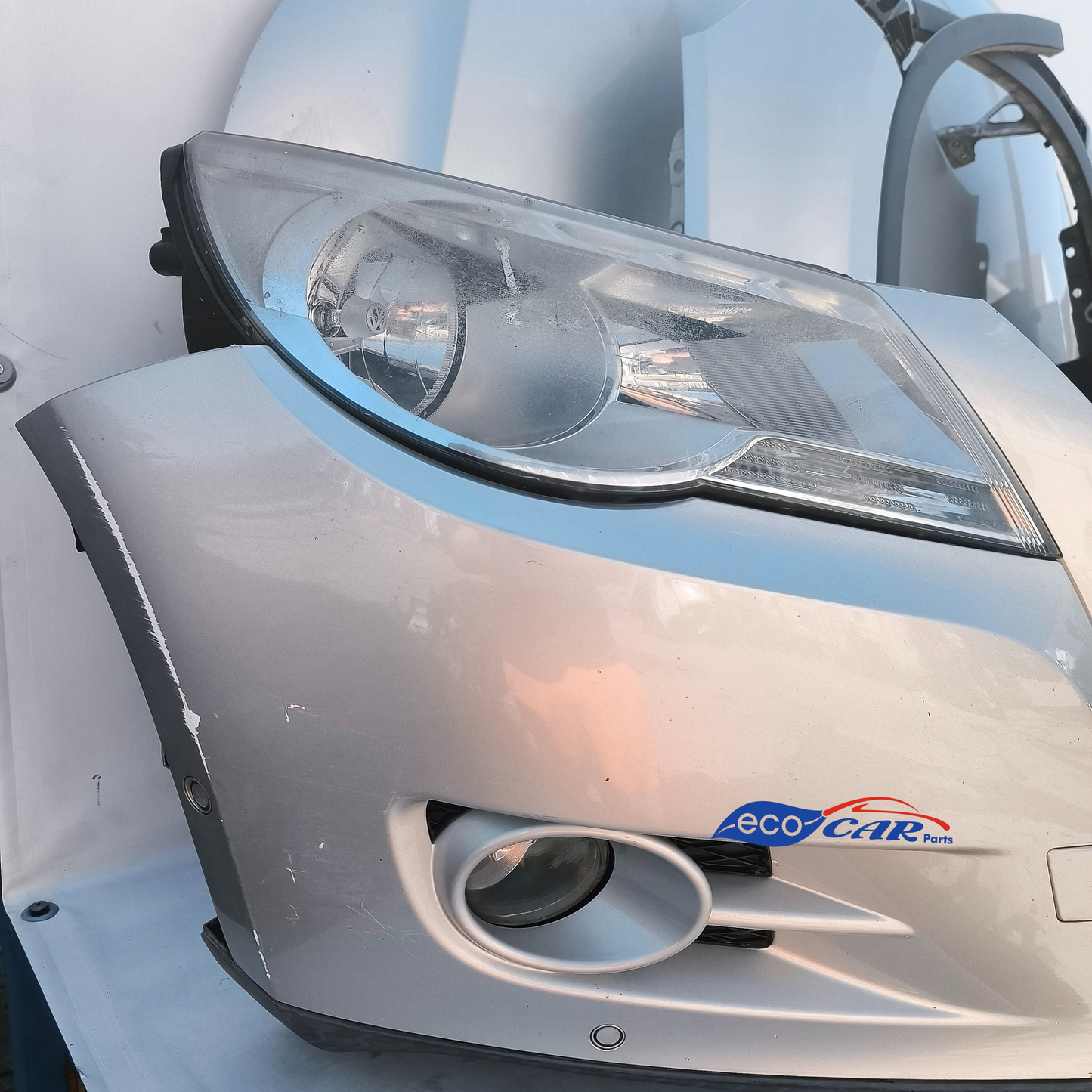 Silbergraue Frontblende komplett mit Kühlern Volkswagen Tiguan Baujahr 2009 ecoAG247