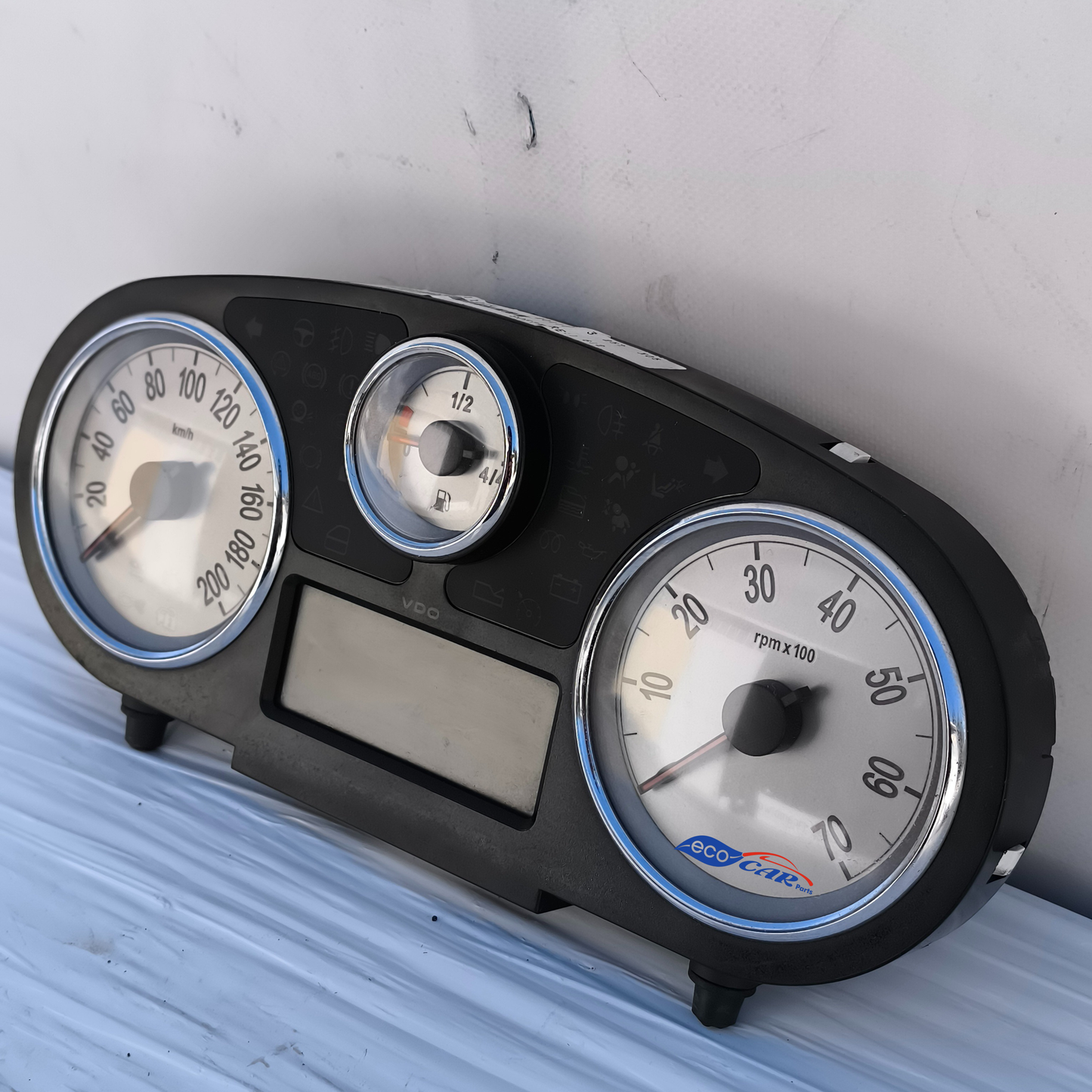 Lancia Ypsilon Instrumententafel, Baujahr 2008, Code 51786250, graues Modell mit einem Zeiger, ecoAG7550