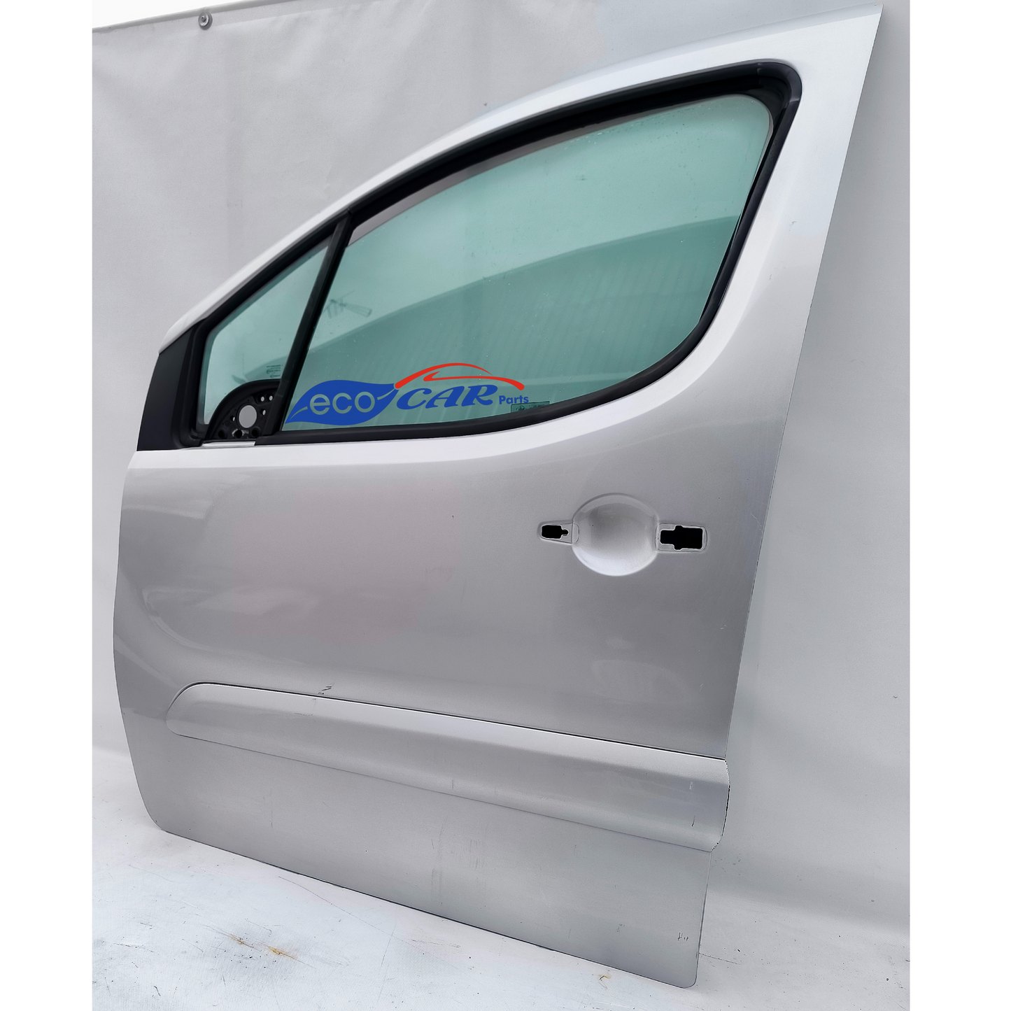 Front left door citroën Berlingo year 2009 silver grey Poe ecoAG6959 (large cage)