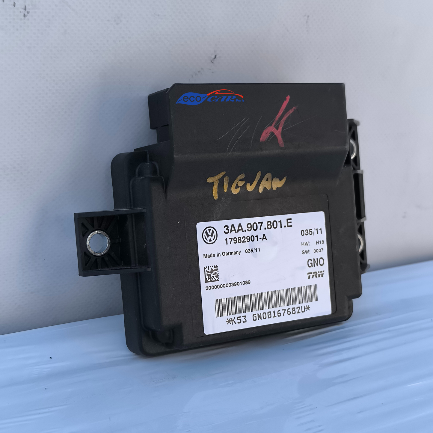 Centralina freno di stazionamento elettrico Volkswagen Tiguan anno 2009 cod. 3AA.907.801.E ecoAG7403