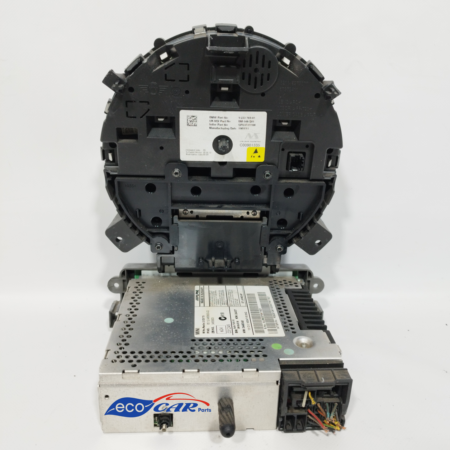 Quadro strumenti completo di autoradio Mini Cooper R56 1.6 D 2011 Cod: 62116977077 ecoAC11467