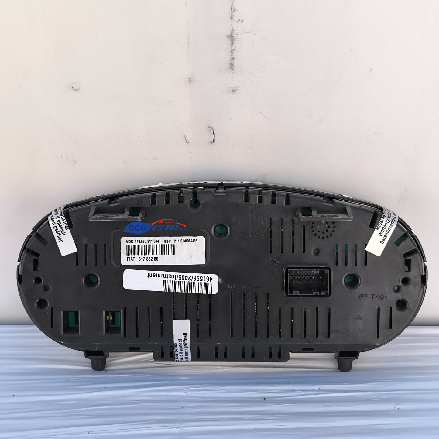 Instrumententafel für Lancia Ypsilon, Baujahr 2008, Teilenummer 51786250, graues Modell mit einem Zeiger, ecoAG7546