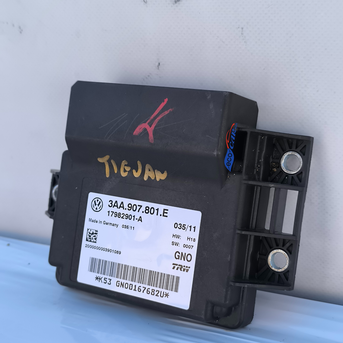 Centralina freno di stazionamento elettrico Volkswagen Tiguan anno 2009 cod. 3AA.907.801.E ecoAG7403