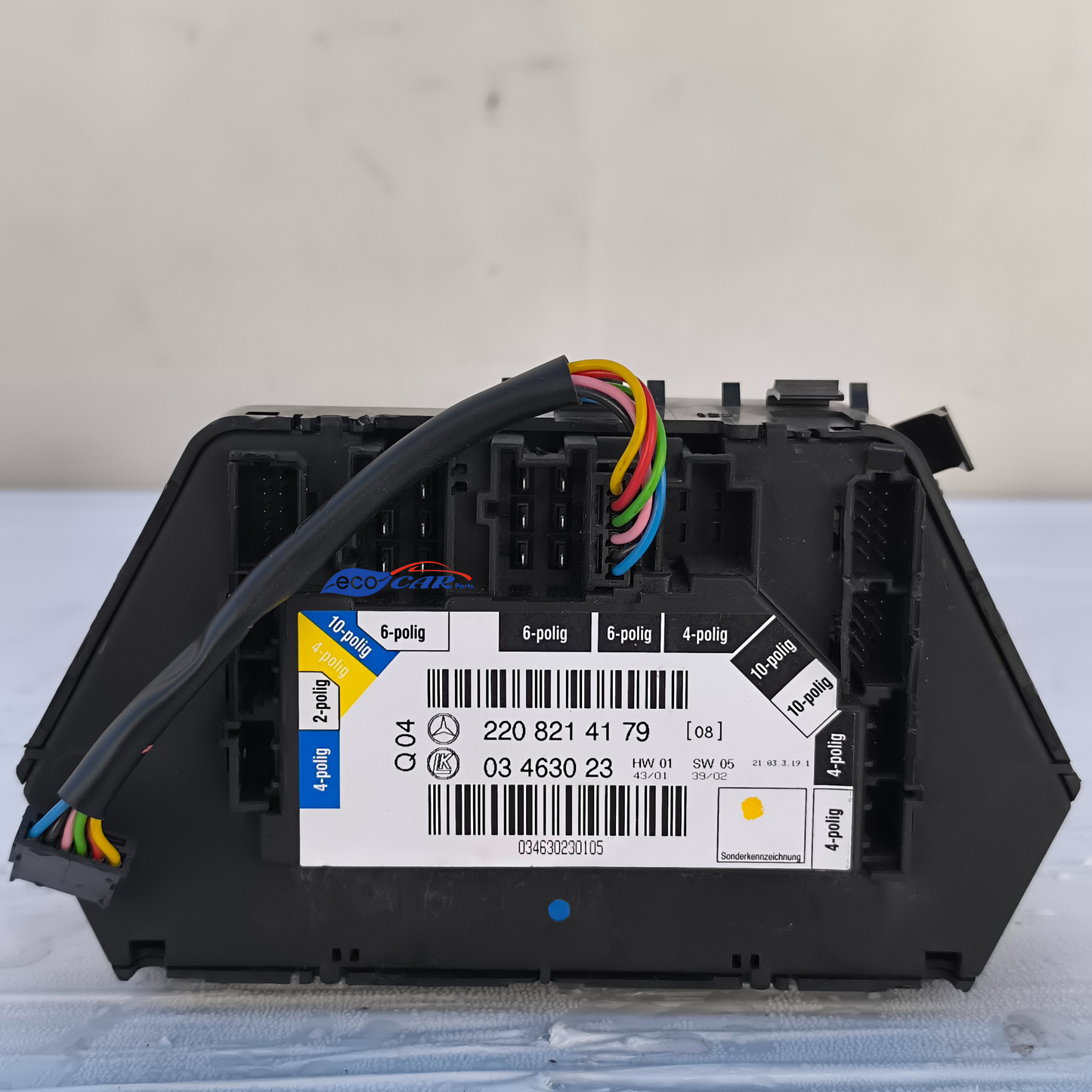 Bedieneinheit für die Sitzverstellung vorne links Mercedes S-Klasse W220 Baujahr 2004 Teilenummer 2208214179 ecoAG7609