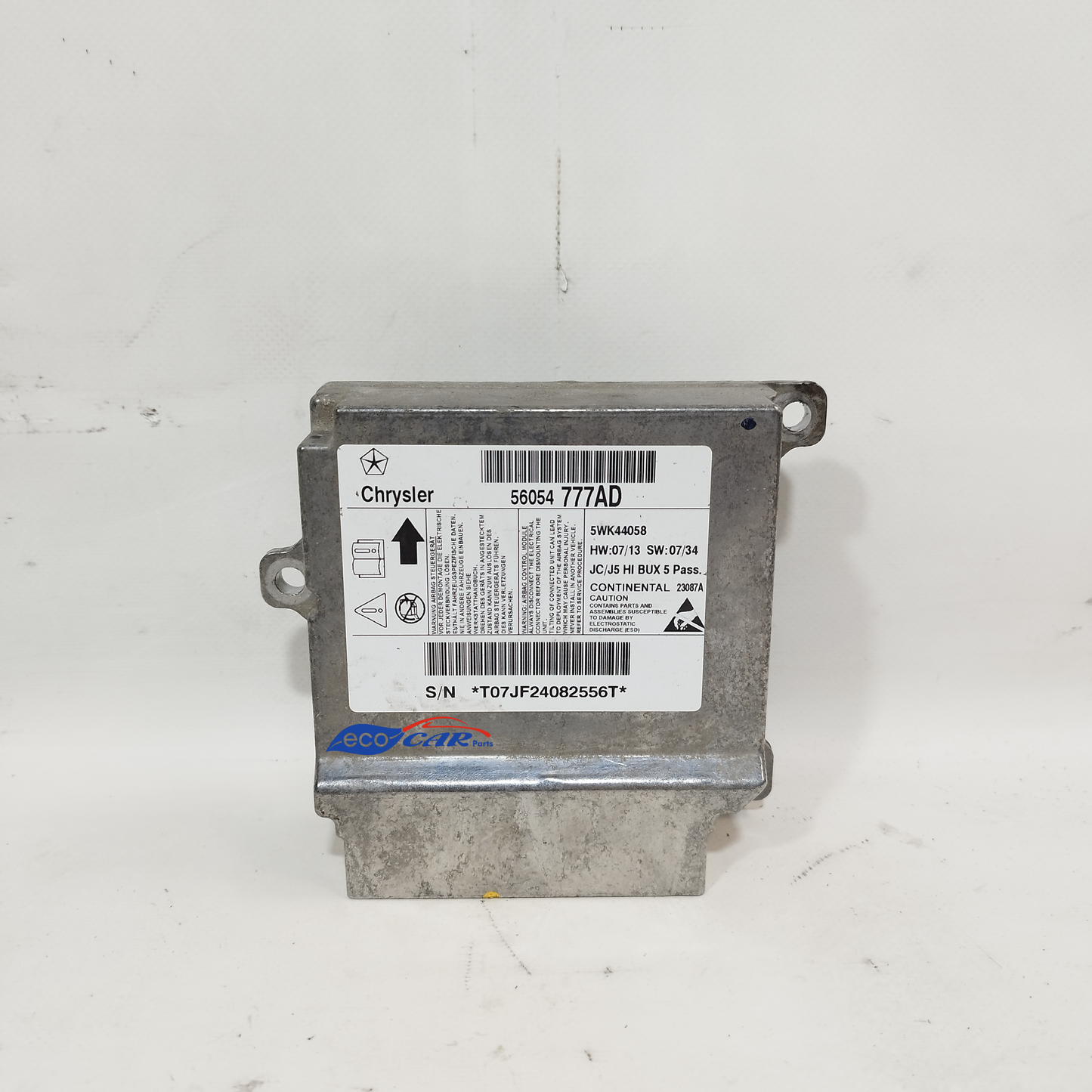 Kit airbag Dodge Journey 2008 Cod: 5WK44058 ecoAC13529