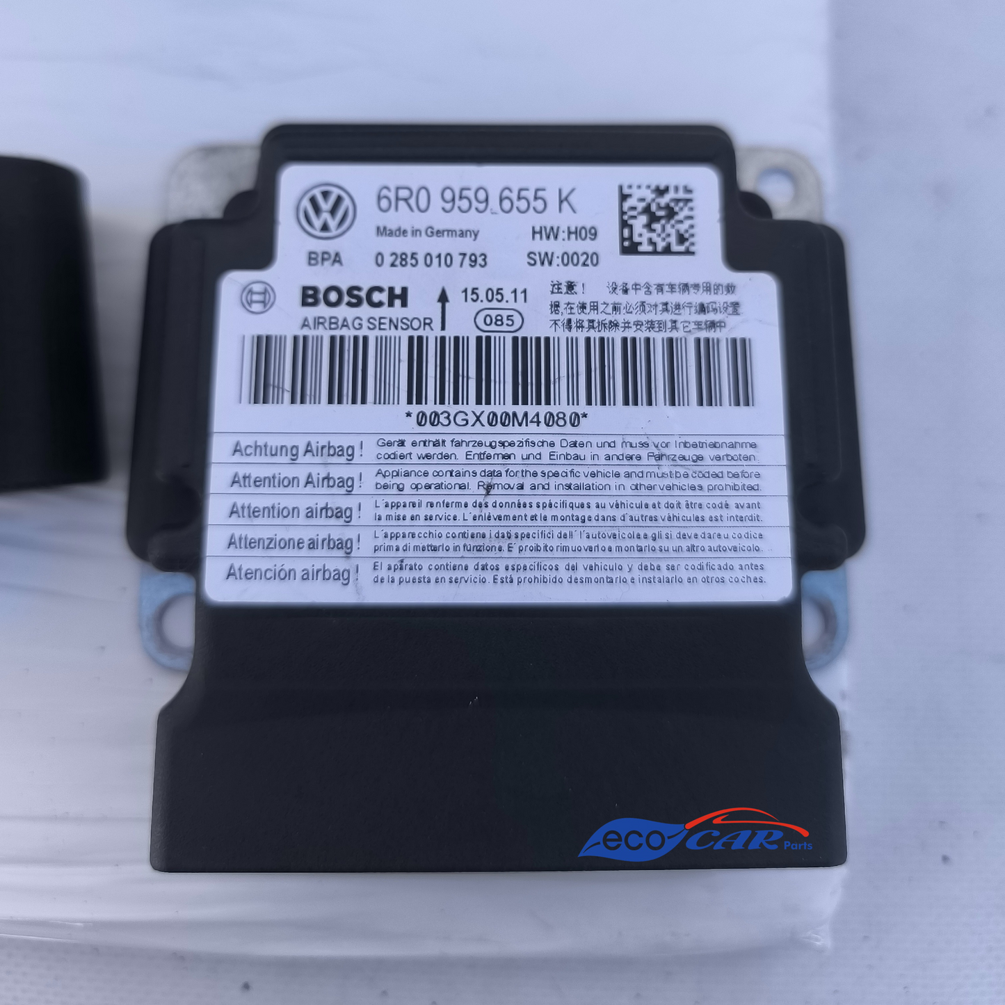 Airbag-Kit für Volkswagen Polo, Baujahr 2011, Code: 6R0959655K ecoAG6827