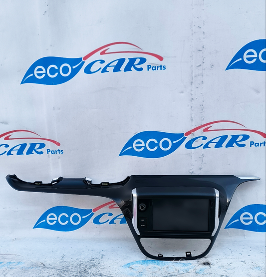 Display autoradio completo di cornice Peugeot 208 2013 cod: 9673830077 ecoAG5931