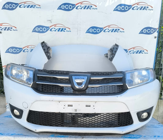 Complete front bumper white Dacia Sandero 2012 ecoAG5883
