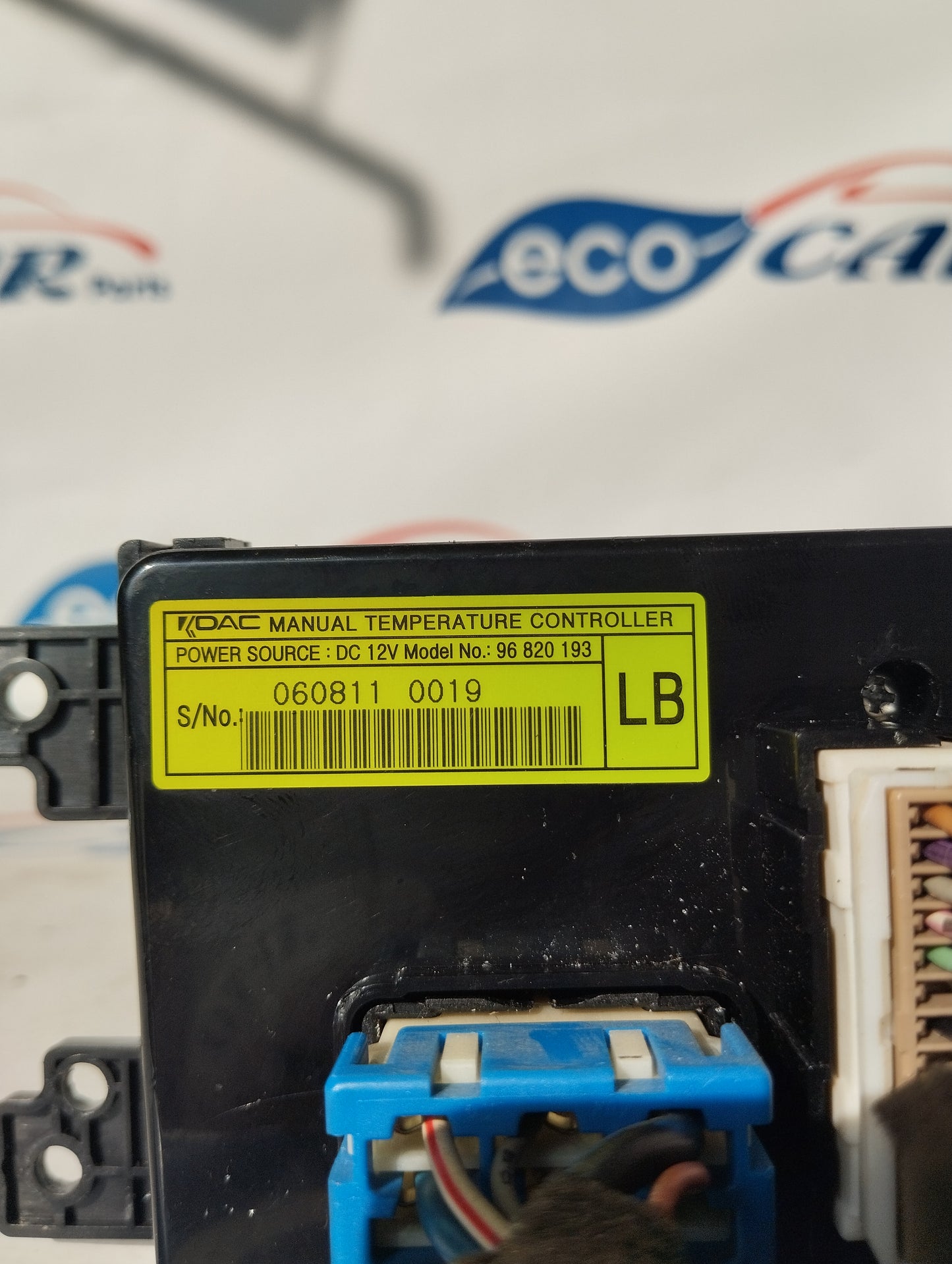 Chevrolet Captiva 2007, Code für digitales Klimabedienteil: 96820193 ecoAG2711