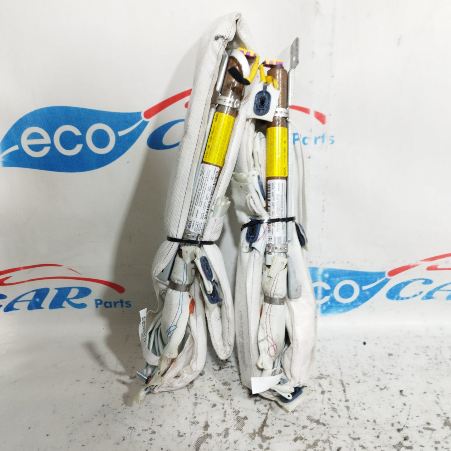 Airbag-Set für Fiat 500 L (Baujahr 2013), schwarz-weiß, ecoAC9297