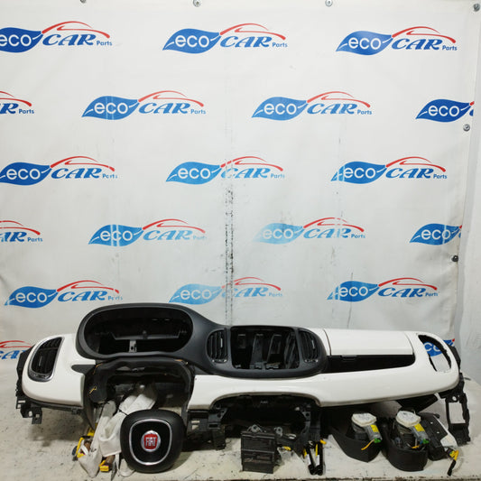 Airbag-Set für Fiat 500 L (Baujahr 2013), schwarz-weiß, ecoAC9297