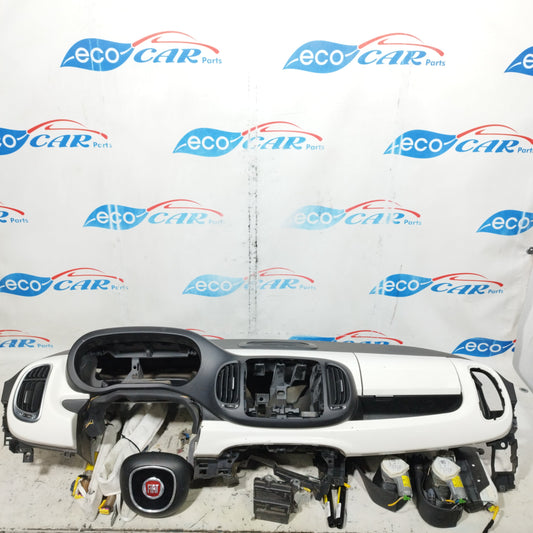 Airbag-Set für Fiat 500 L (Baujahr 2013), schwarz-weiß, ecoAC9297