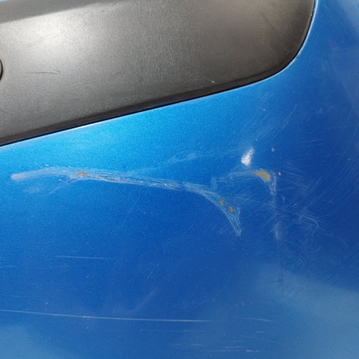 Heckstoßstange in Elektrischblau für Hyundai i10 2008 ecoAC9783