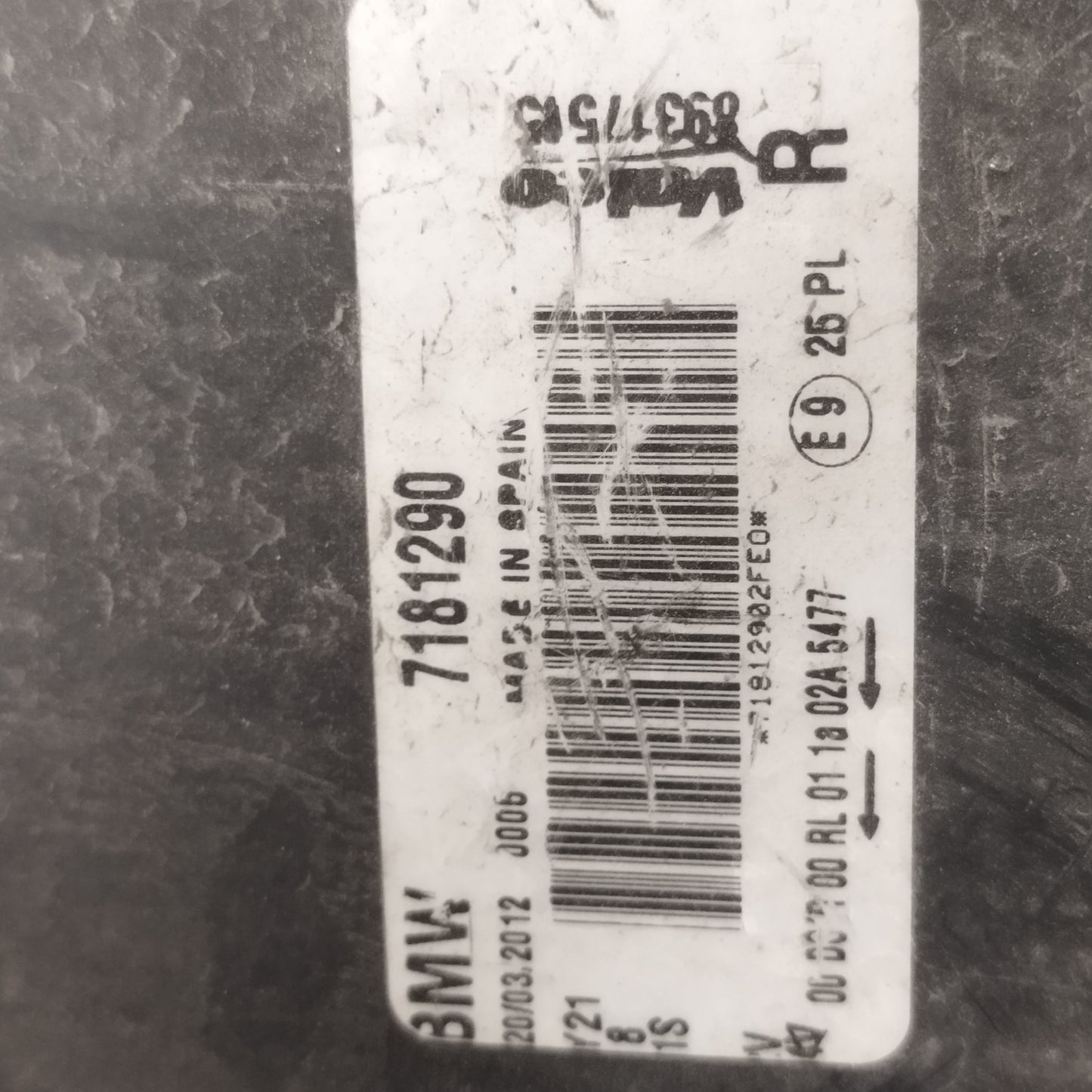 Fanale anteriore dx Xenon Bmw serie 1 E87 2006 Cod: 7181290 ecoAC16367