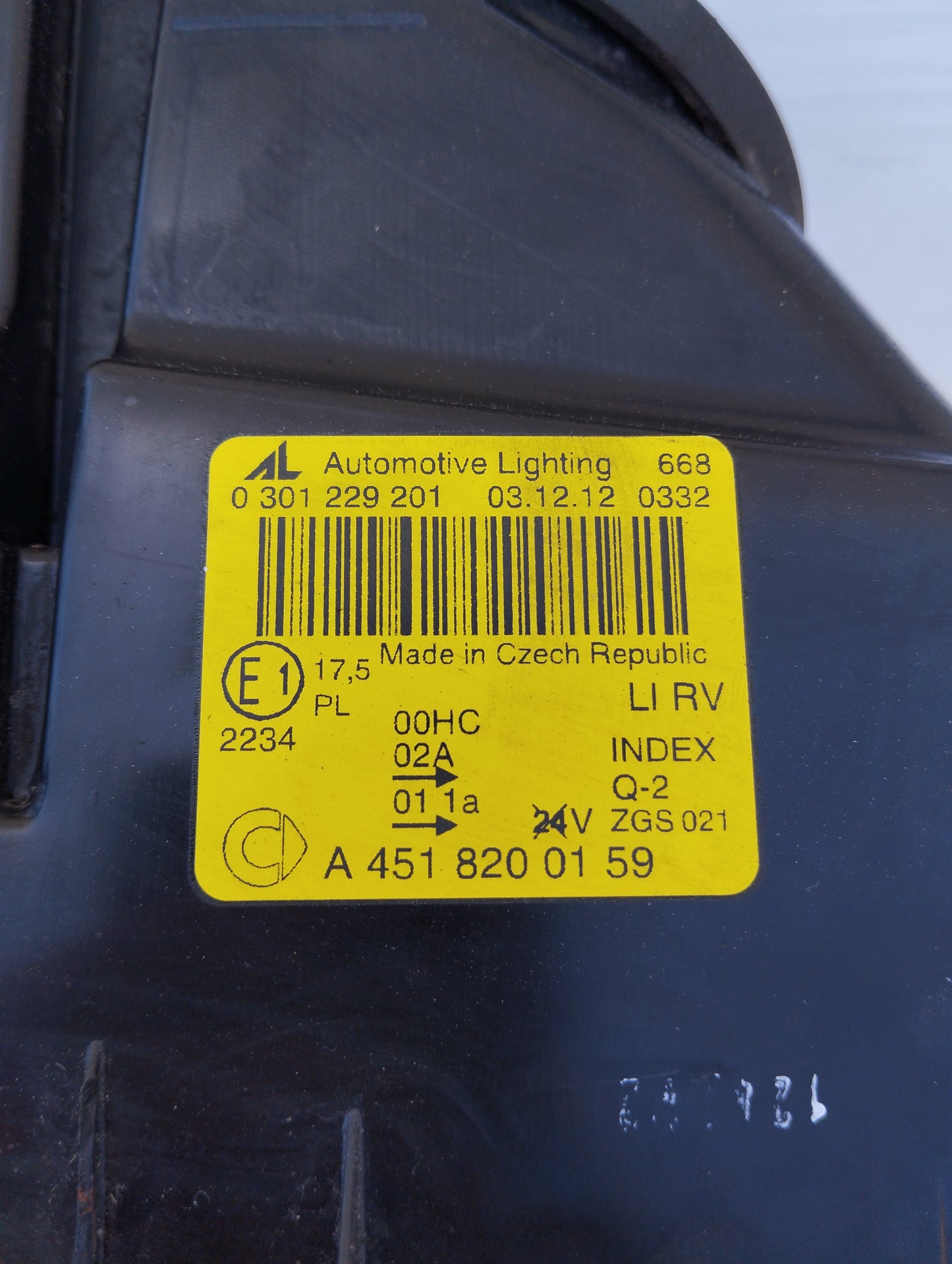 Smart 451 linker Frontscheinwerfer (heller Hintergrund) ecoAG5280