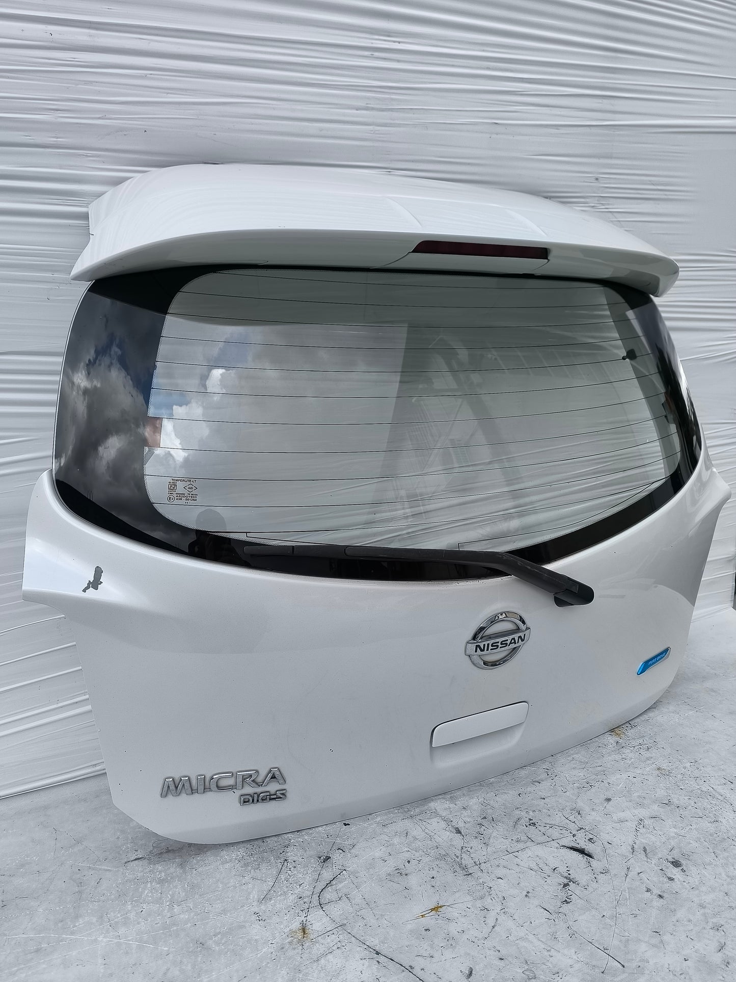 Portellone bianco Nissan Micra K13 2010-2014 ecoAG7993