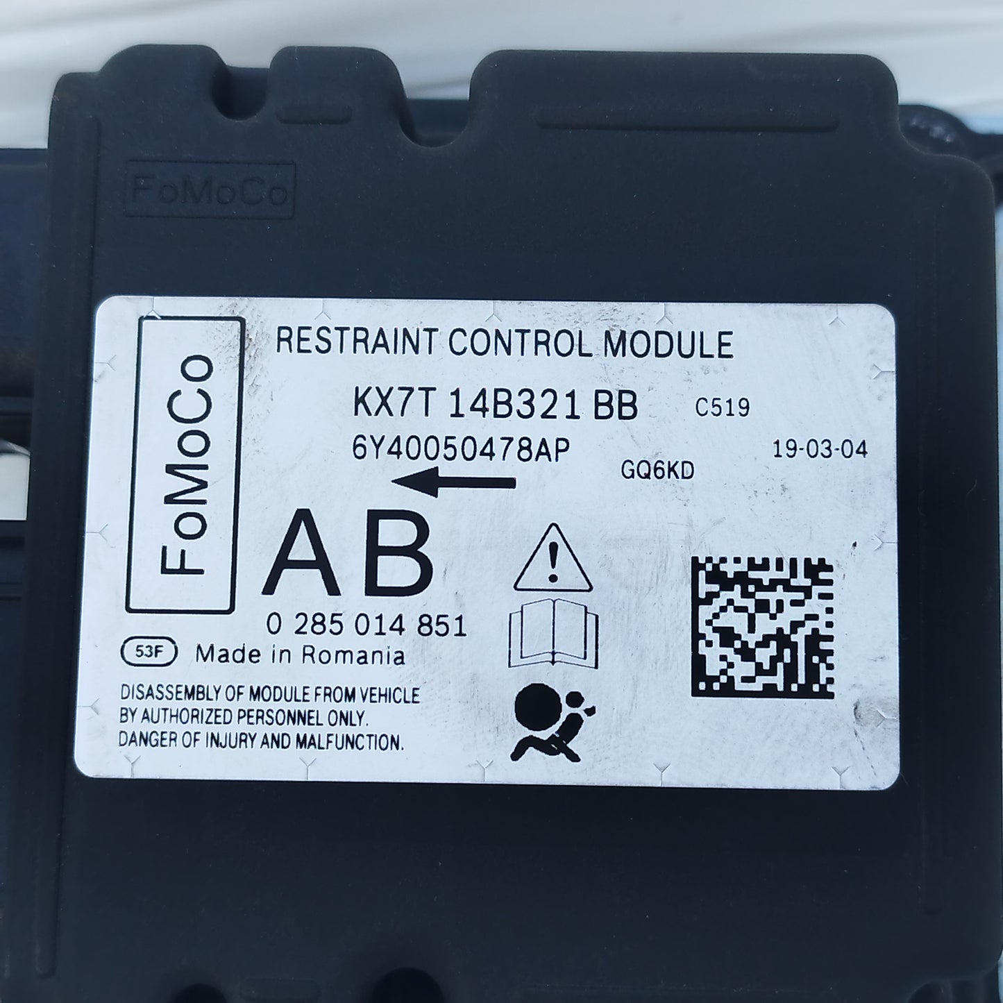 Kit airbag Ford Focus 2020 cod: 0285014851 ecoAC15680