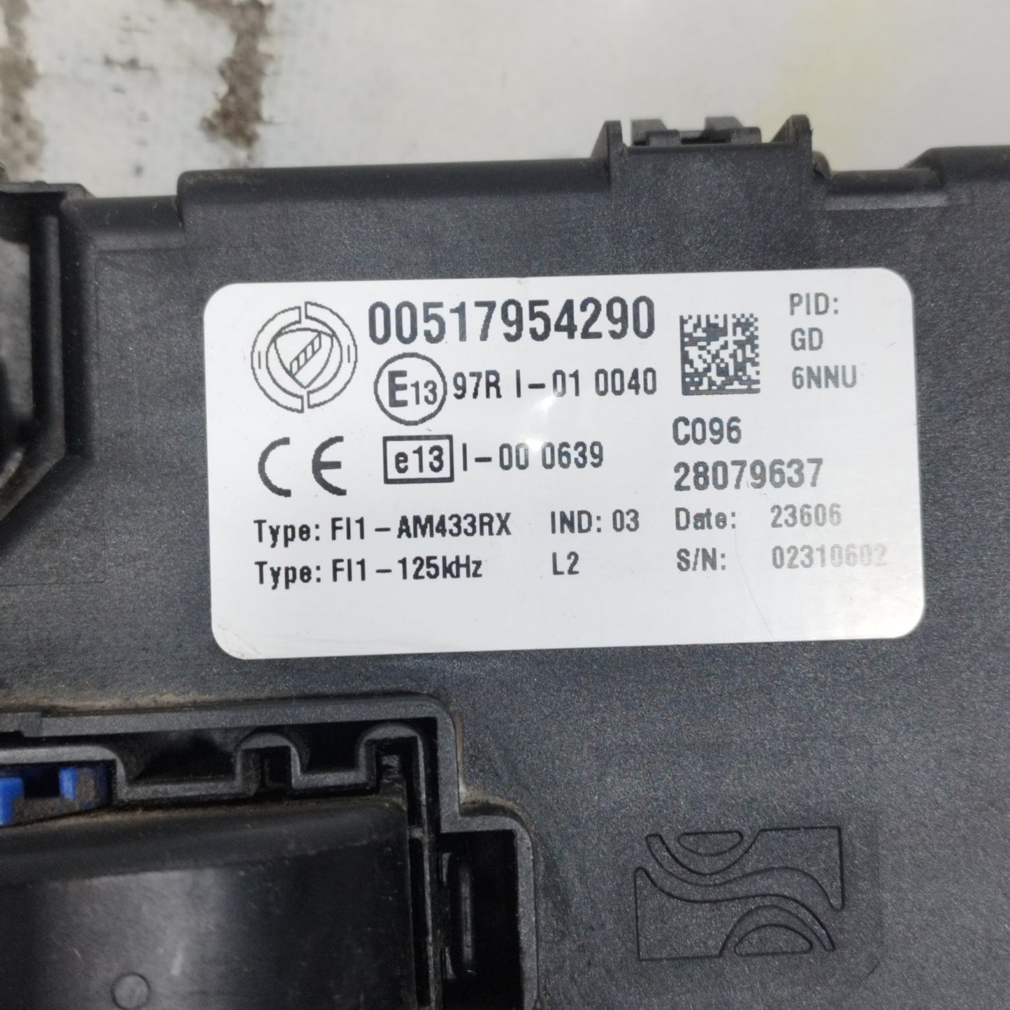 Body computer control unit Fiat Grande Punto 1.3 MTJ Code: 00517954290 ecoAC11175