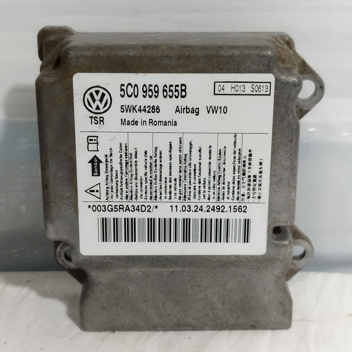 Kit airbag Volkswagen Golf VI (5K1) 2008-2012 cod: 5C0959655B ecoAC16899
