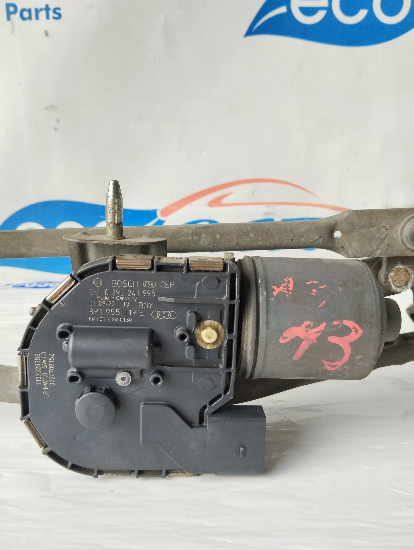 Motorino tergicristalli anteriore Audi A3 8P 4 pin 2004 cod.0390241995 ecoAG5635
