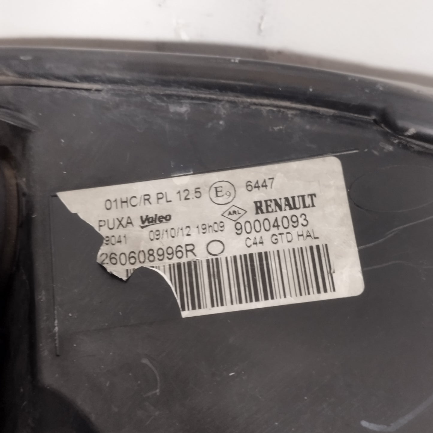 Renault Twingo 2012 Linker Frontscheinwerfer Code: 90004093 ecoAC13431