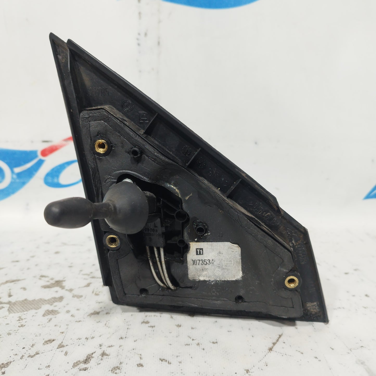 Dark grey front left manual mirror Lancia Ypsilon 2007 ecoAC10583