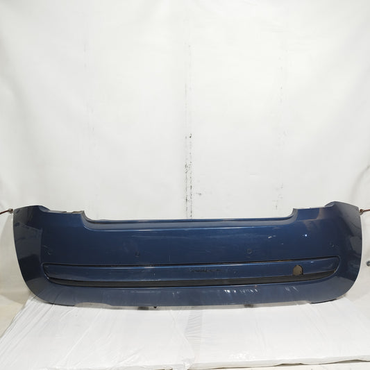 Paraurti posteriore blu impeccabile metallizzato Fiat 500 2008 ecoAC15036