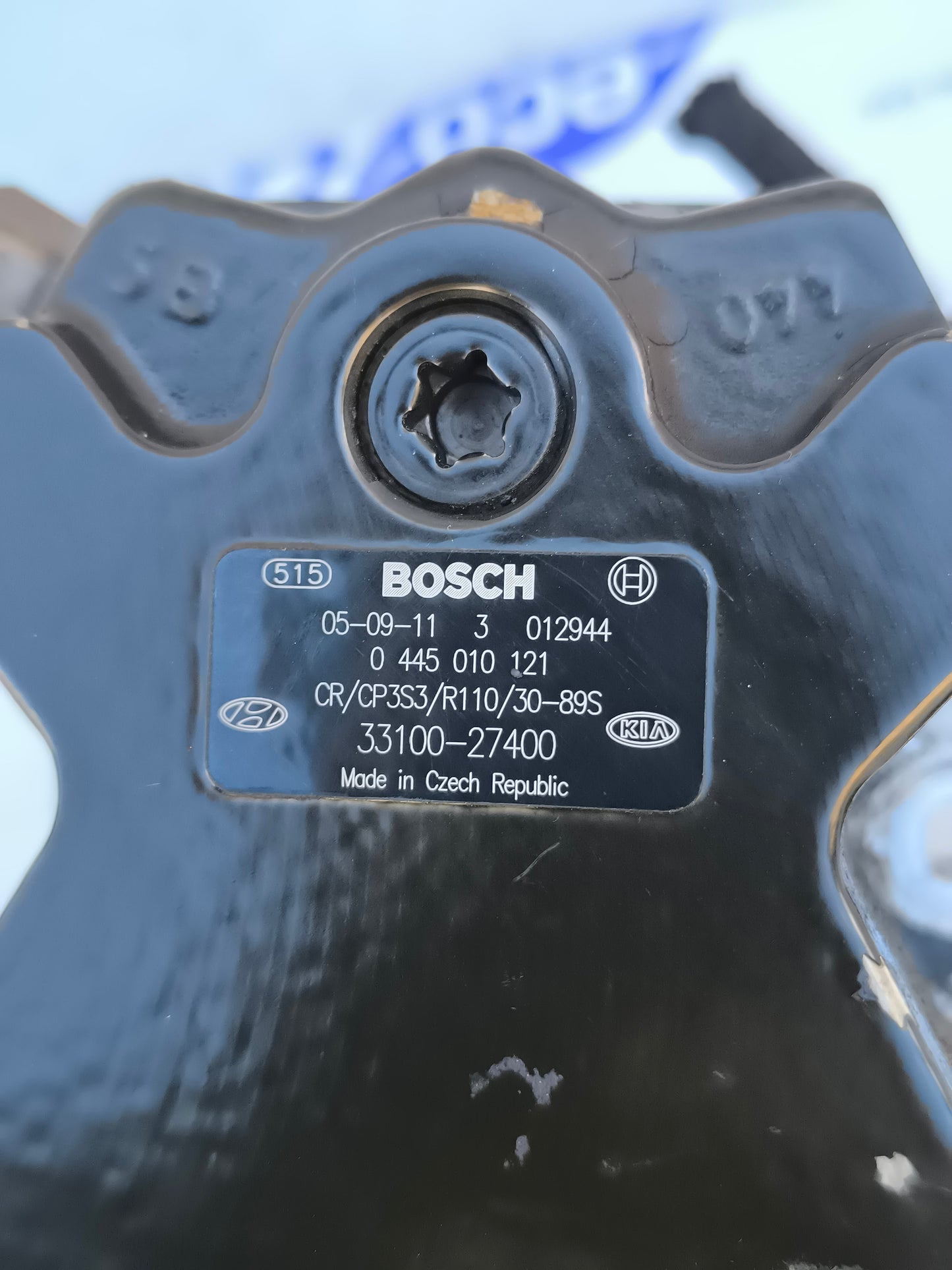 Bosch Common-Rail-Einspritzpumpe für Hyundai Tucson/Santa Fe 2.0 CRDI 114 kW, Baujahr 2006, Teilenummer 0445010121, ecoAG6045