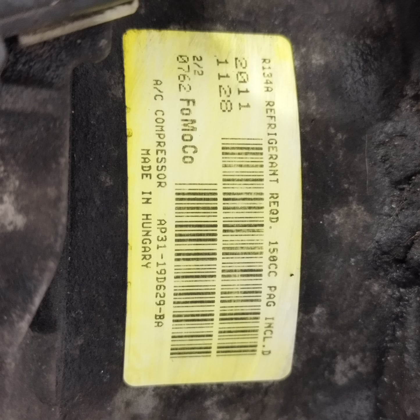 Compressore A/C Ford Focus 1.6TDCI 2012 Cod: ap31-19d629-ba ecoAC12912