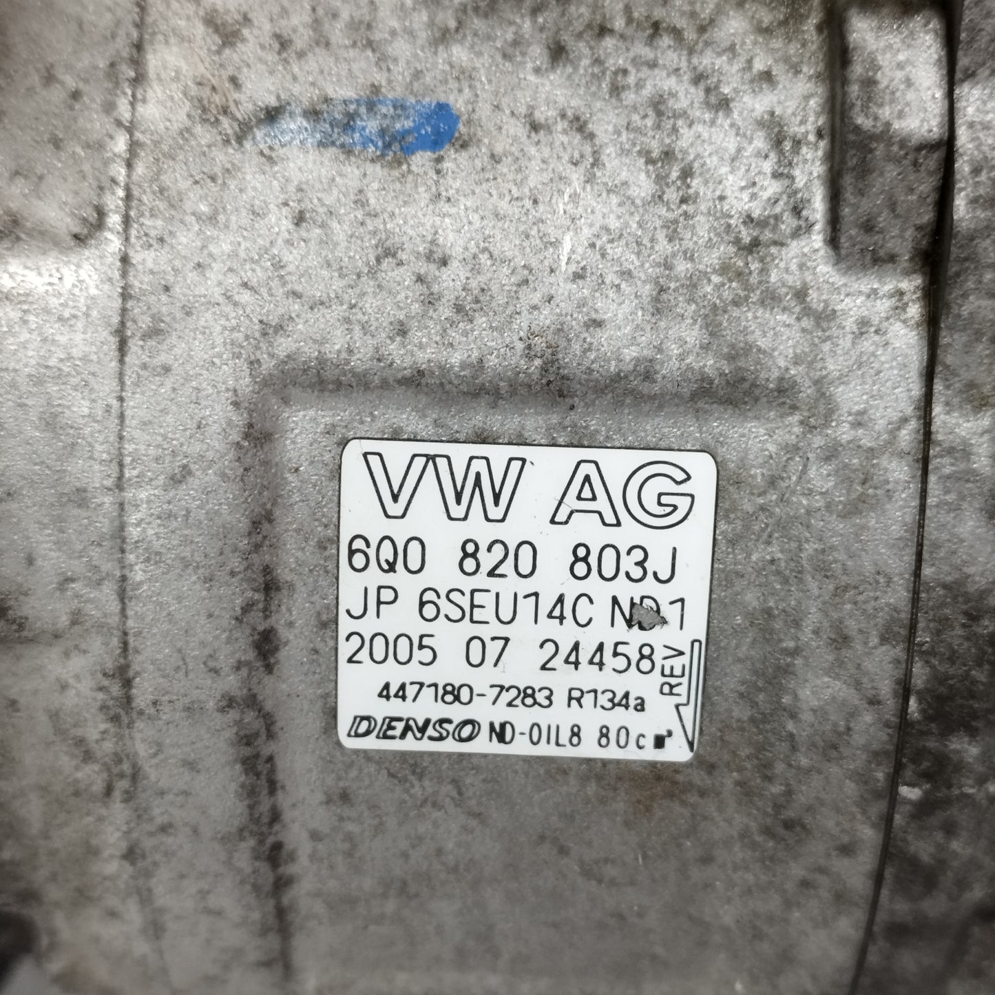 Compressore a / c Volkswagen Polo 9N / 9N3  1.4 D 2002-2010 cod: 6Q0820803J DENSO 6SEU14C ecoAC15535
