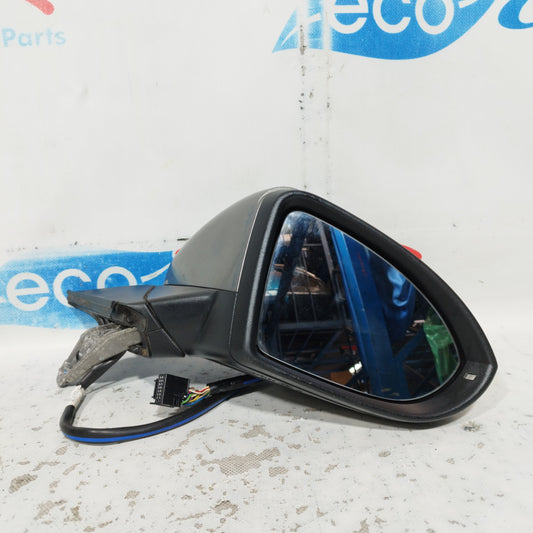 Electric mirror front right dark grey Volkswagen Golf 7 2016 13 Wire ecoAC10560