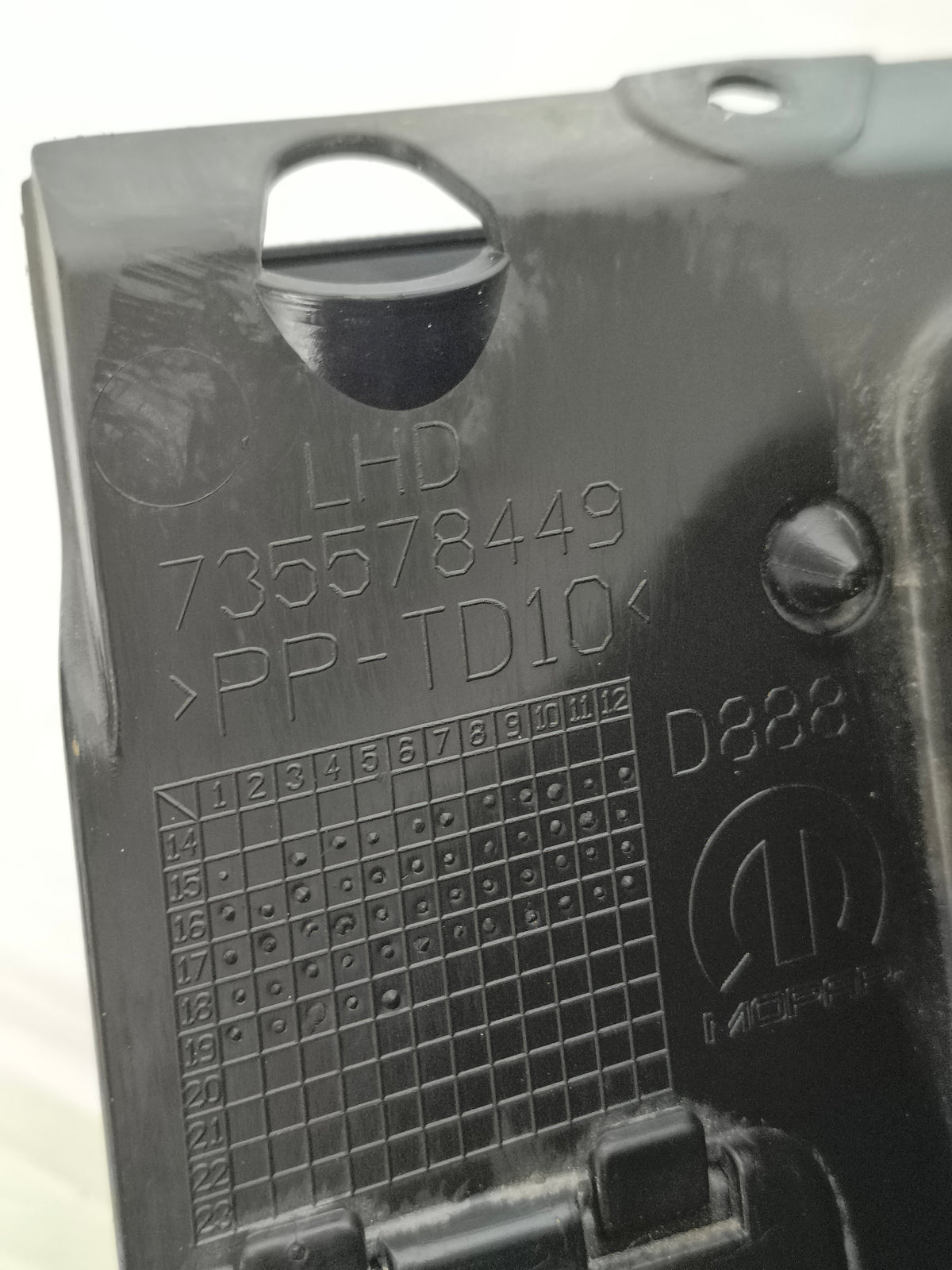 Cassetto porta oggetti Fiat 500 (312) 2015-2024 Restyling cod: 735578449 ecoAG9952