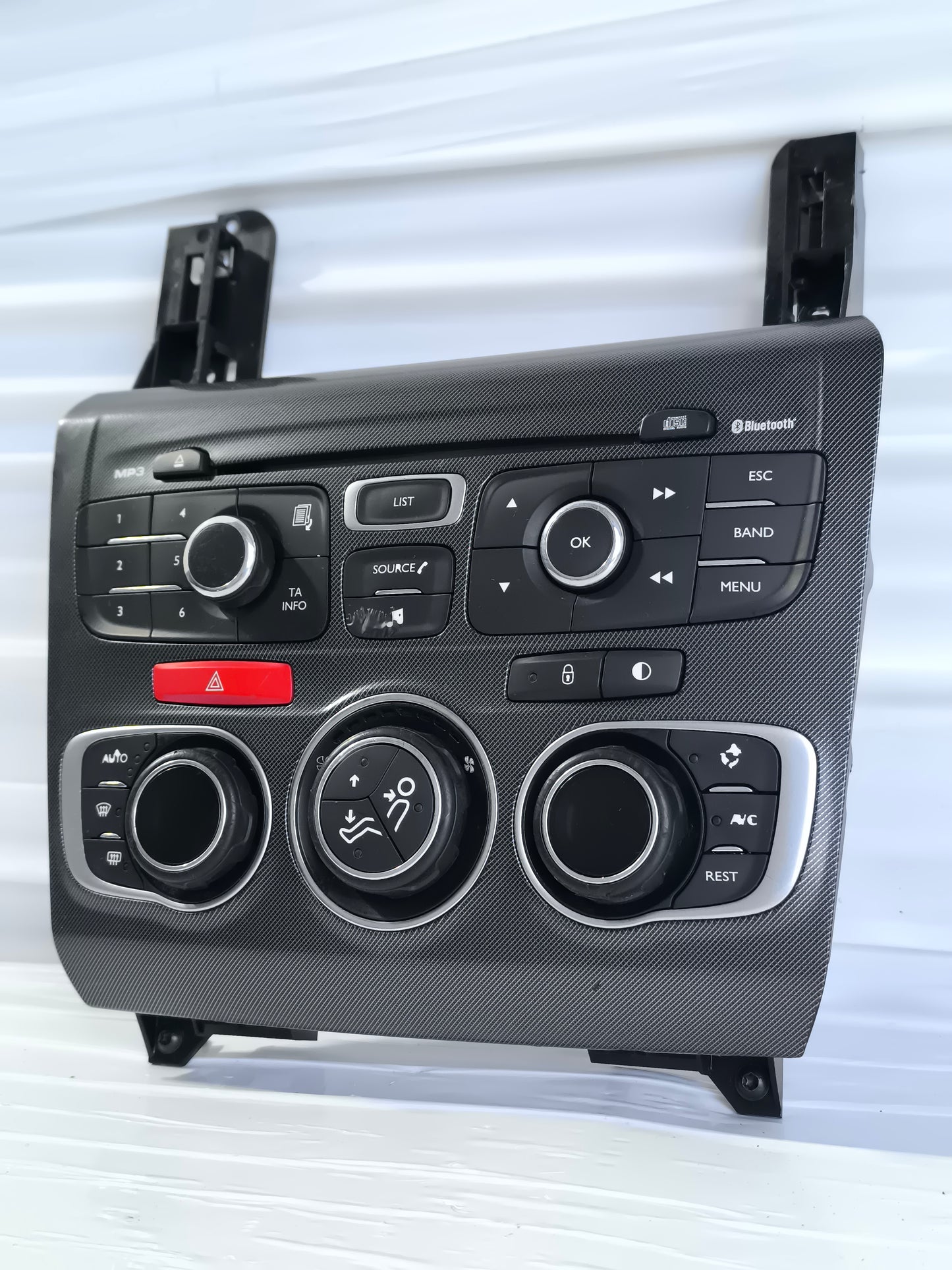 Pulsantiera centrale comandi clima e autoradio digitale Citroën C4 (B7) anno 2010-2018 cod. 9666027477 ecoAG8507