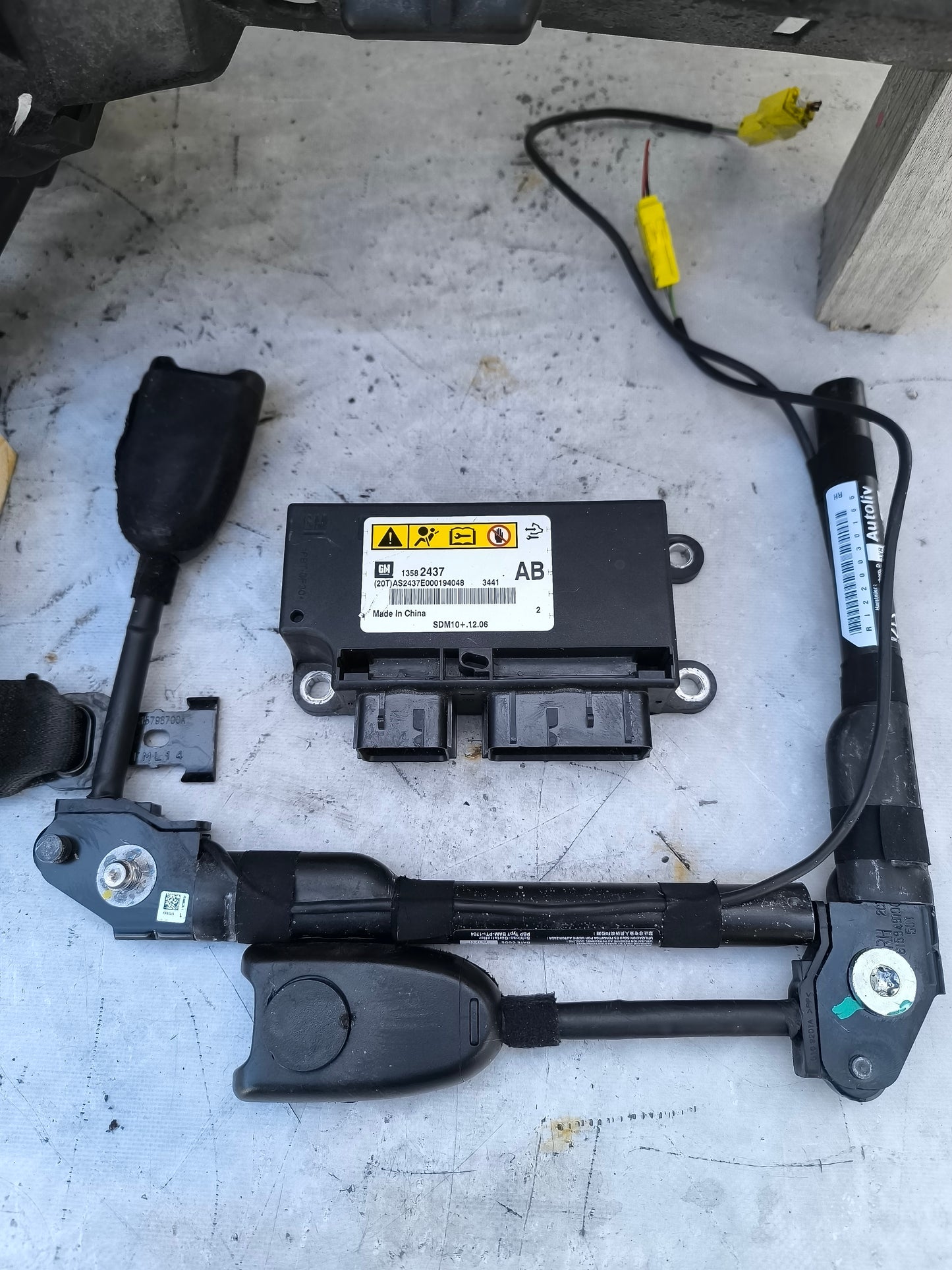 Kit airbag Chevrolet Orlando anno 2012 cod: 13582437 ecoAG8156