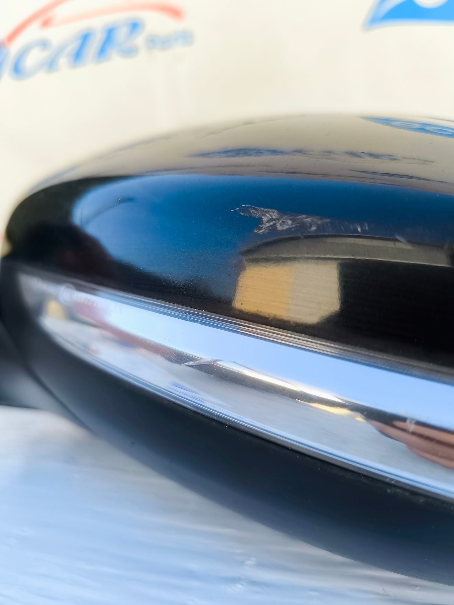 Schwarzer linker Außenspiegel Peugeot 208 2013, 2 Pins, 7 Drähte, ecoAG5736