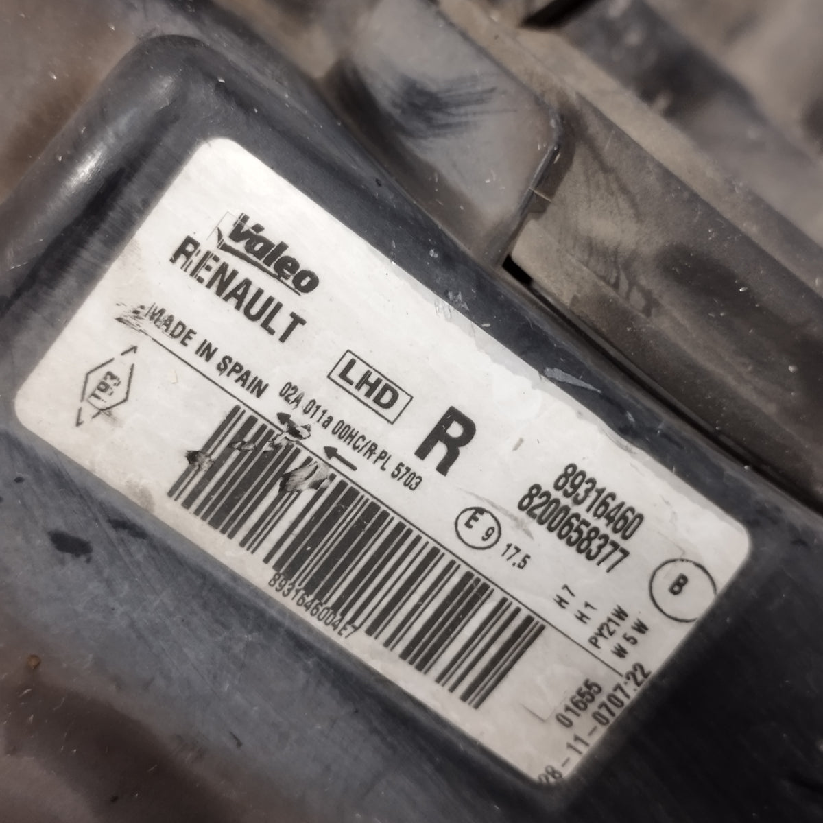 Fanale anteriore dx Renault Grand Modus 2008-2012 Cod: 89316460 ecoAC17458