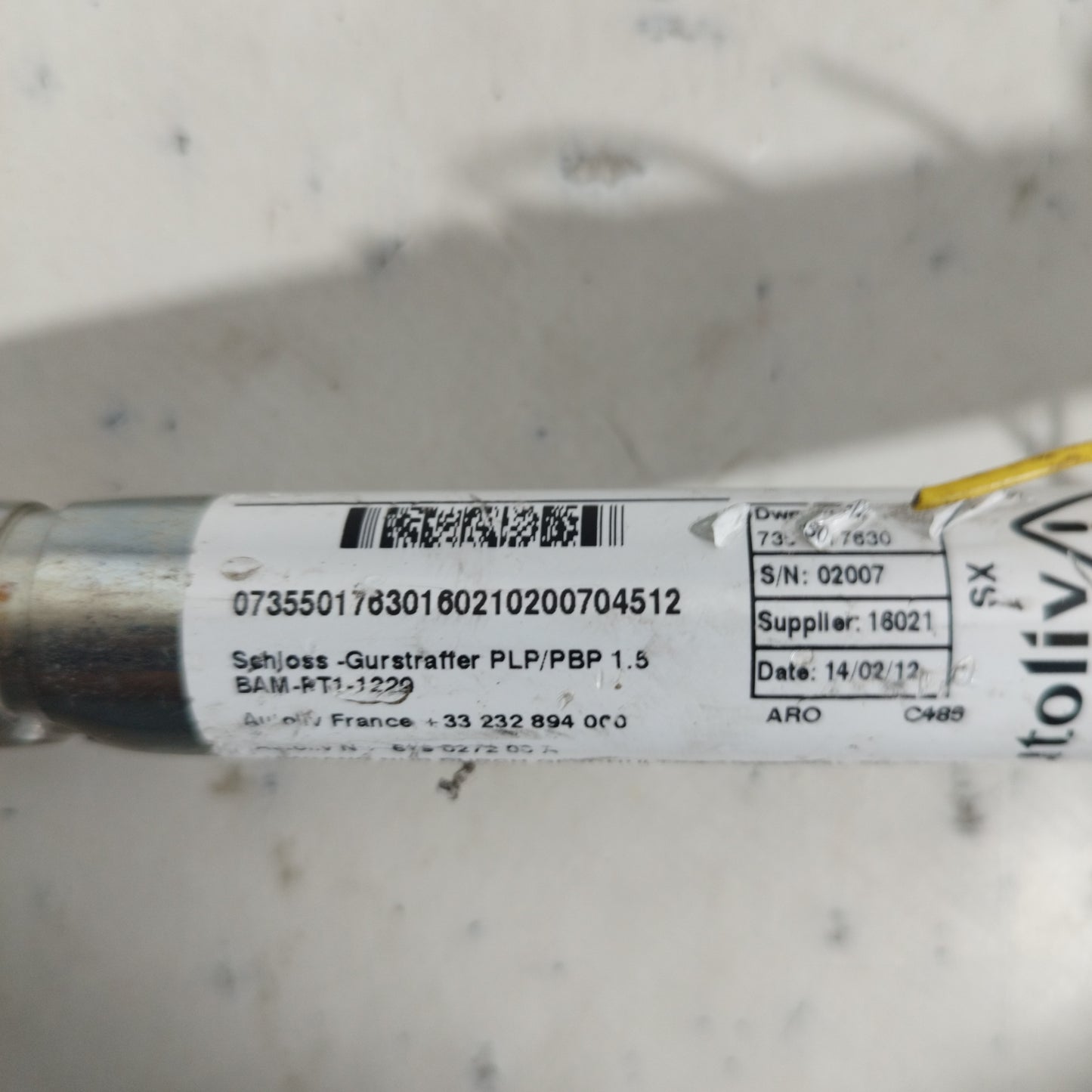 Pretensionatore sx Fiat Punto Evo 2012 Cod: 7355017630 ecoAC9075