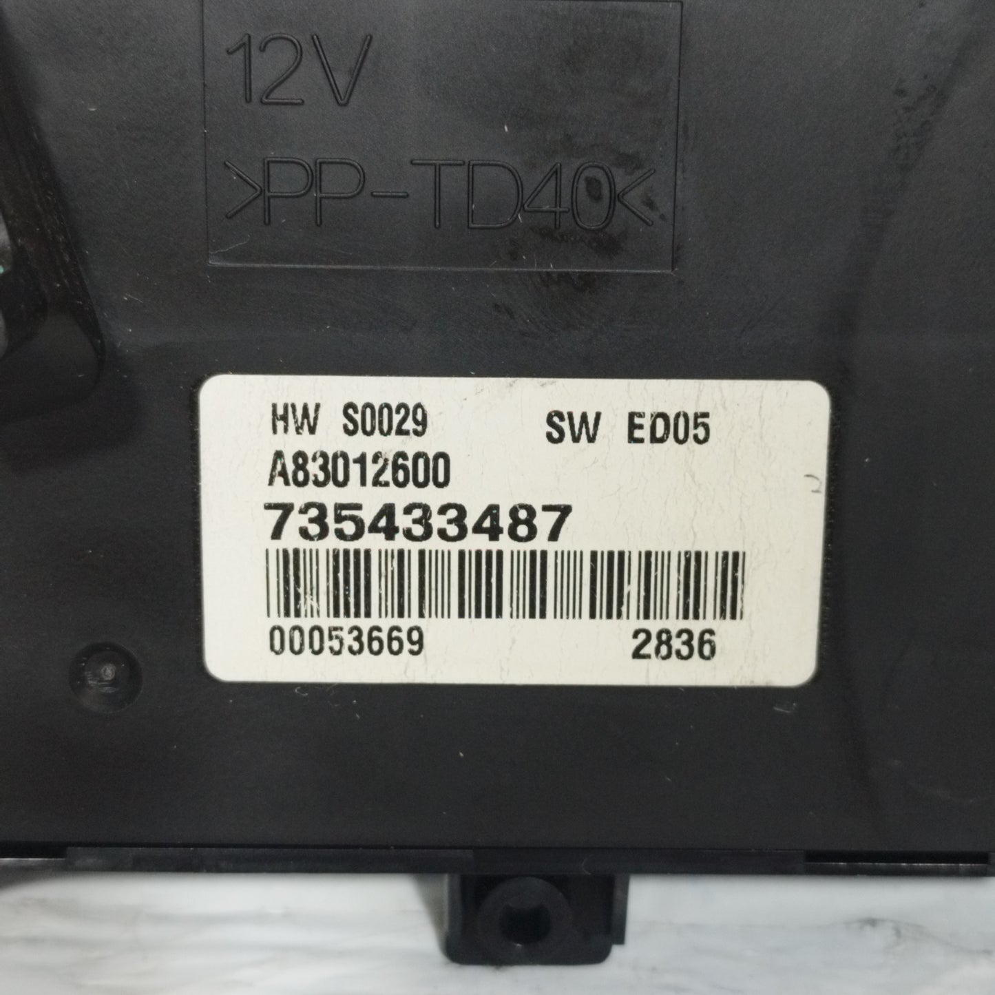 Pulsantiera A/C Lancia Ypsilon 2007 Cod: 735433487 ecoAC11052