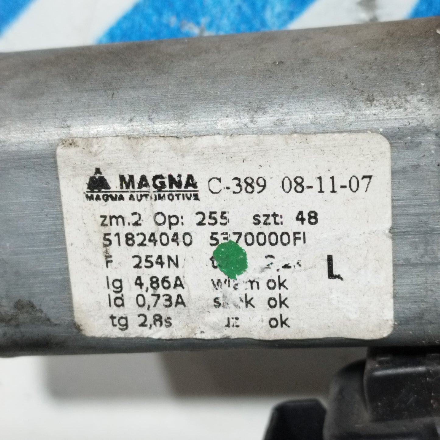 Cremagliera anteriore Sx Fiat 500 2007 cod: 51824040 ecoAC10482