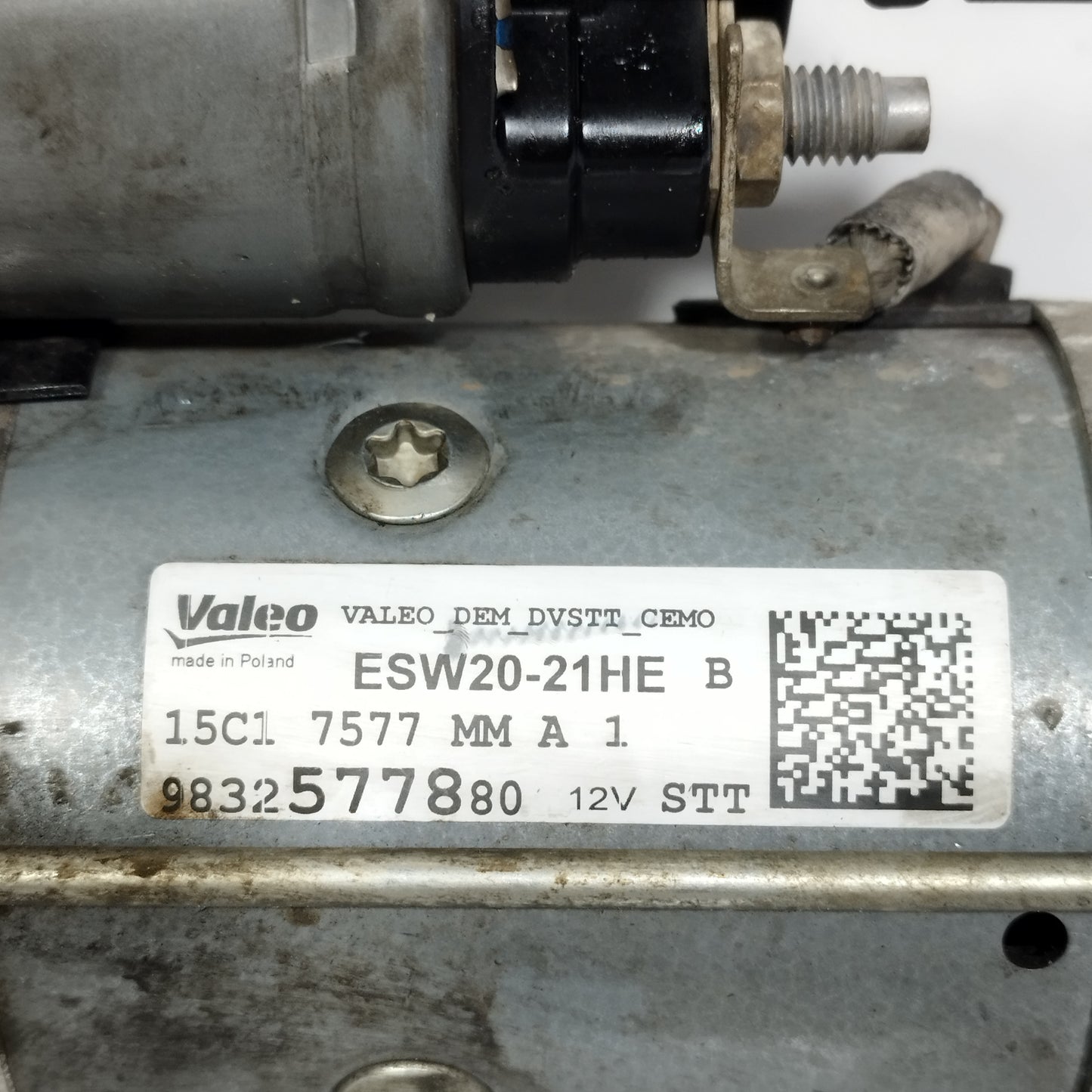 Motorino avviamento Opel Corsa F 1.5 DCI 2021 cod: 9832577880 ecoAC14337