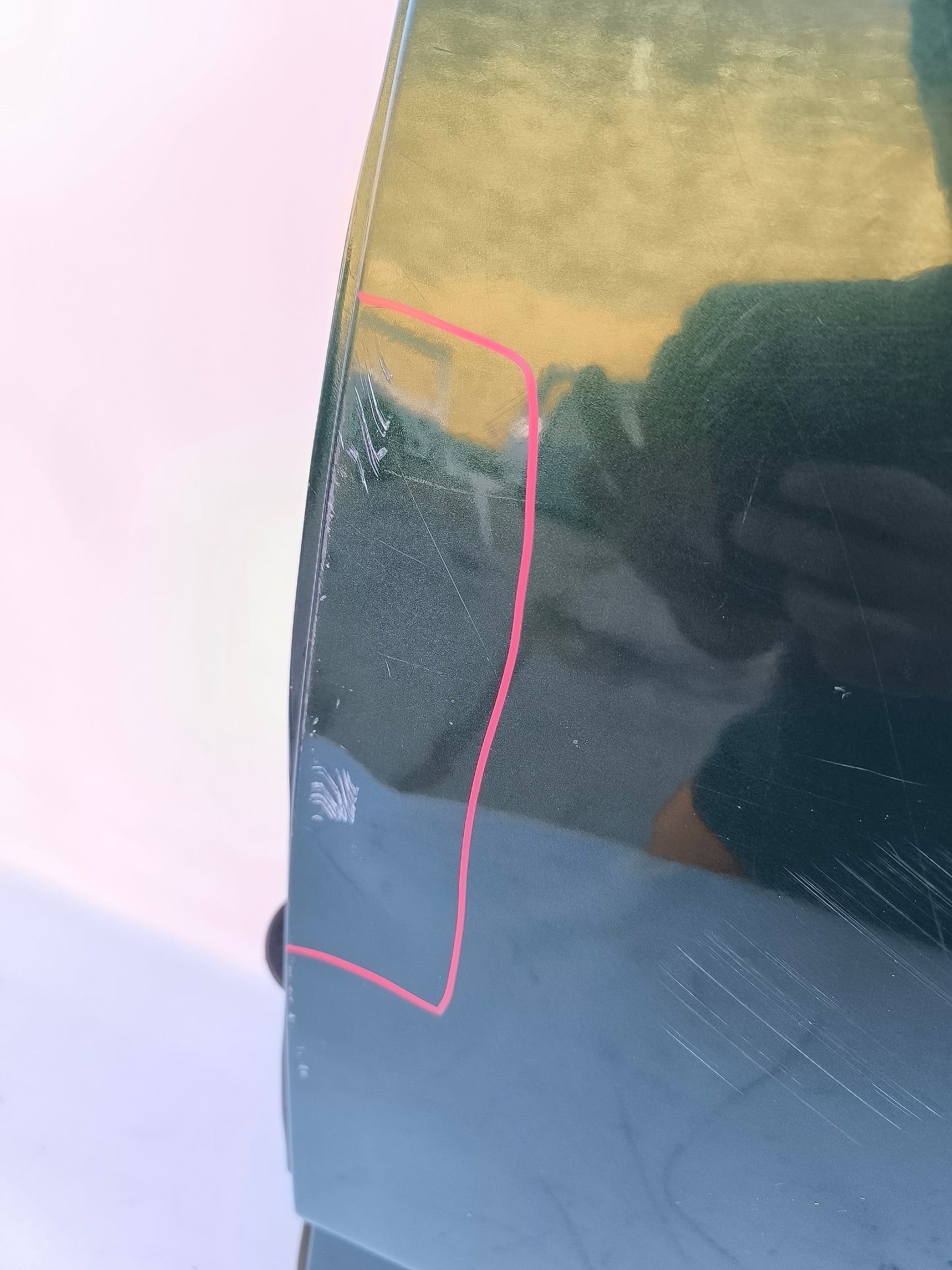 Dark green left rear door Daihatsu Terios year 2010 has scratches and is bumped ecoAG7173